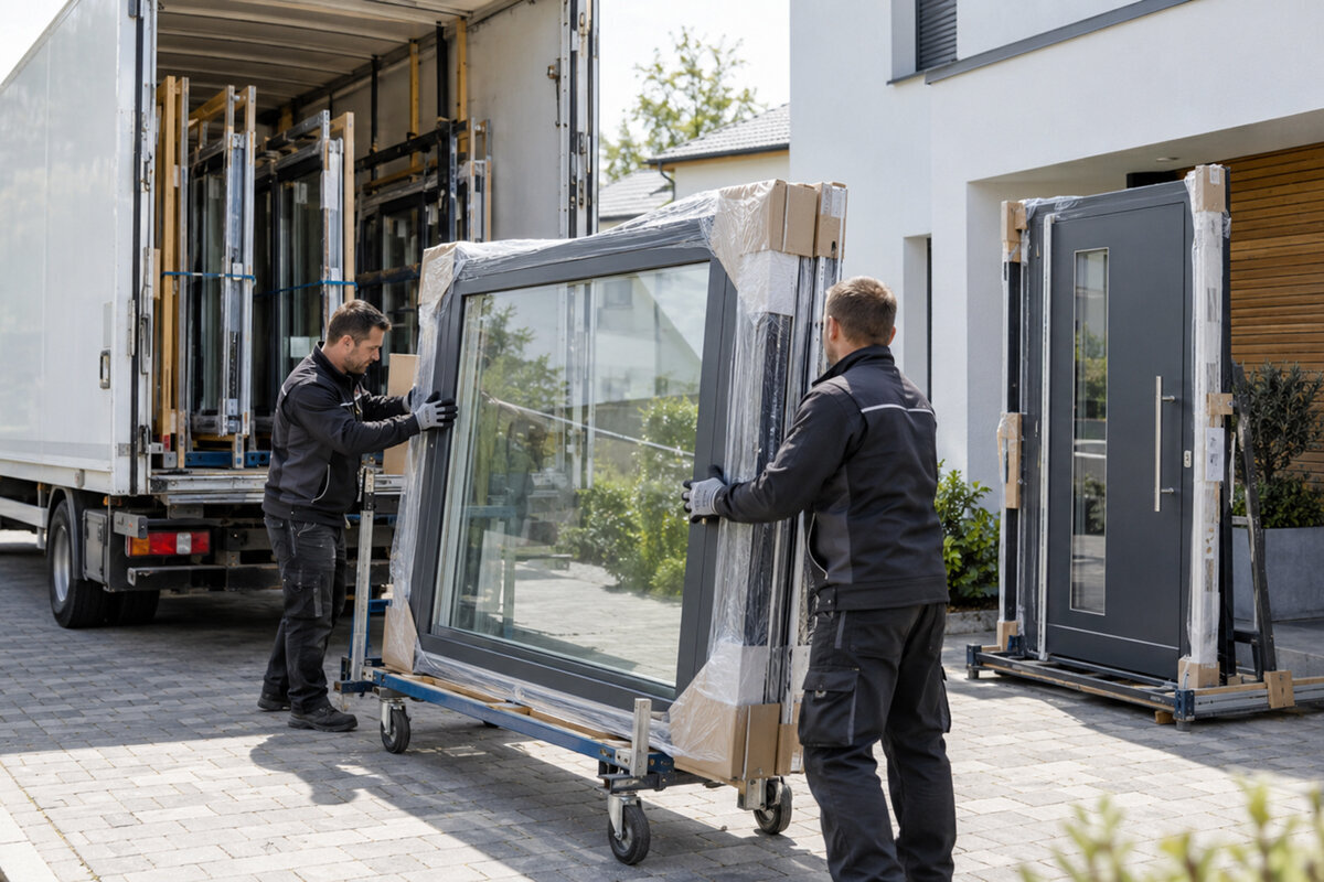 Fenster- und Türlieferung: Checkliste zum Abladen, Prüfen und Lagern