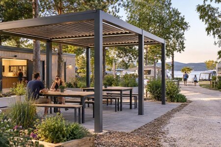 Pergola am Campingplatz: Gemeinschaftsbereiche planen
