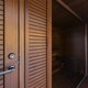 Elegante Sauna mit Terrasse