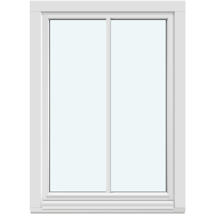Einflügeliges Fenster, nach innen öffnend