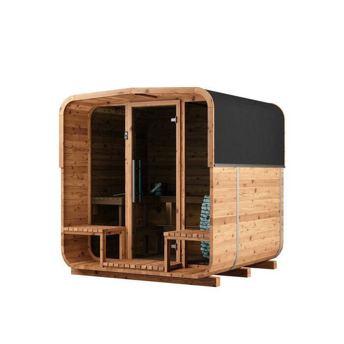 Fasssauna aus Thermoholz