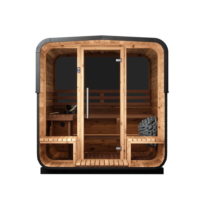 Fasssauna aus Thermoholz