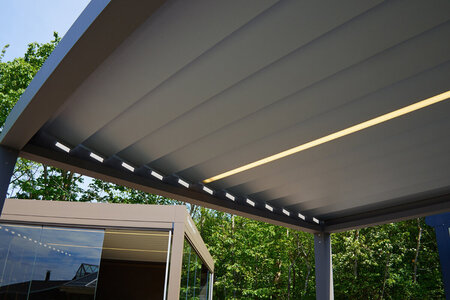 Pergola voor een zuid- of westgericht terras