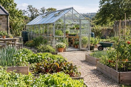 Uw moestuin rond een serre plannen