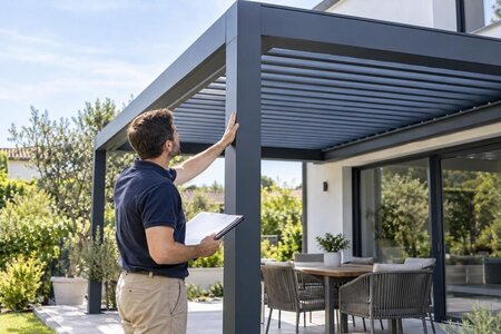 Uw pergola controleren vóór de definitieve oplevering
