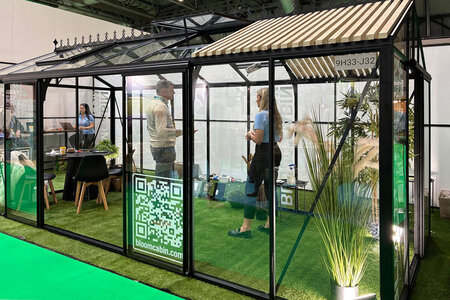 Bloomcabin op Glee Birmingham 2025 – Premium aluminium kassen