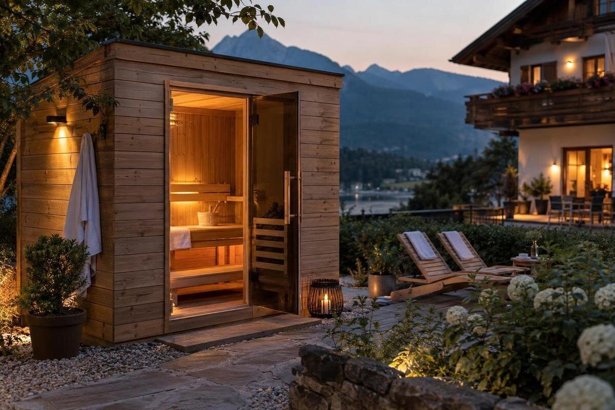 Een sauna kiezen voor een klein hotel of gastenverblijf