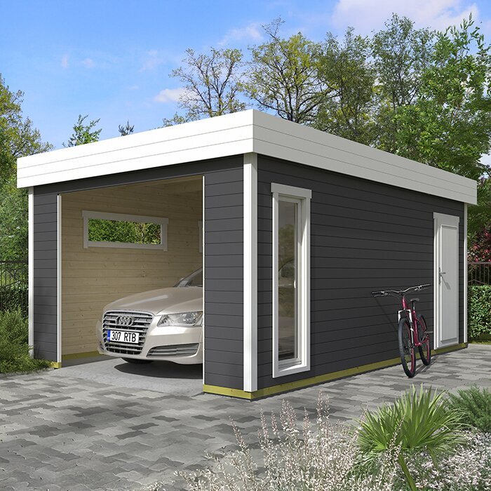 Luxe houten garage – duurzaam, praktisch en elegant van ontwerp
