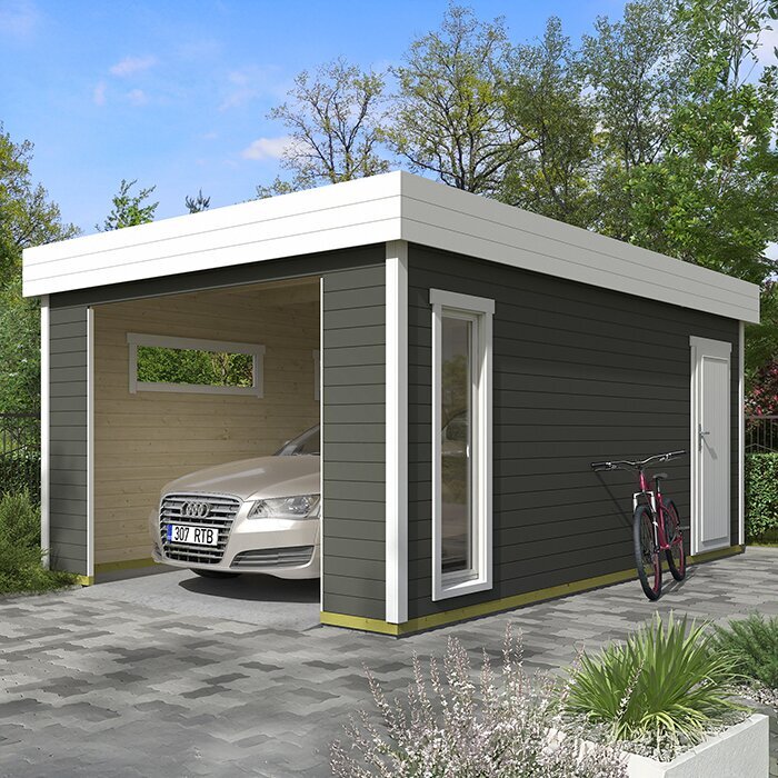Luxe houten garage – duurzaam, praktisch en elegant van ontwerp