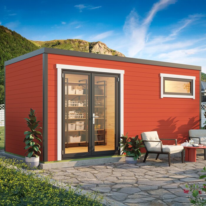 Veltor – Modern compact tuinhuis van massief hout