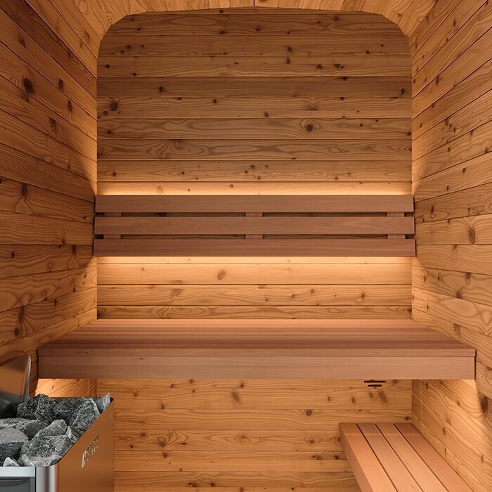 Thermohouten sauna in tonvorm