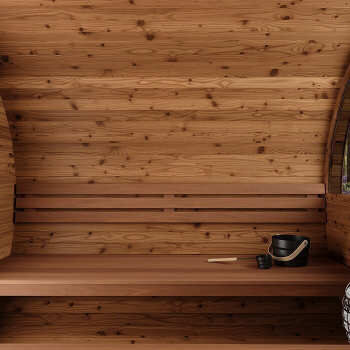 Thermohouten sauna in tonvorm