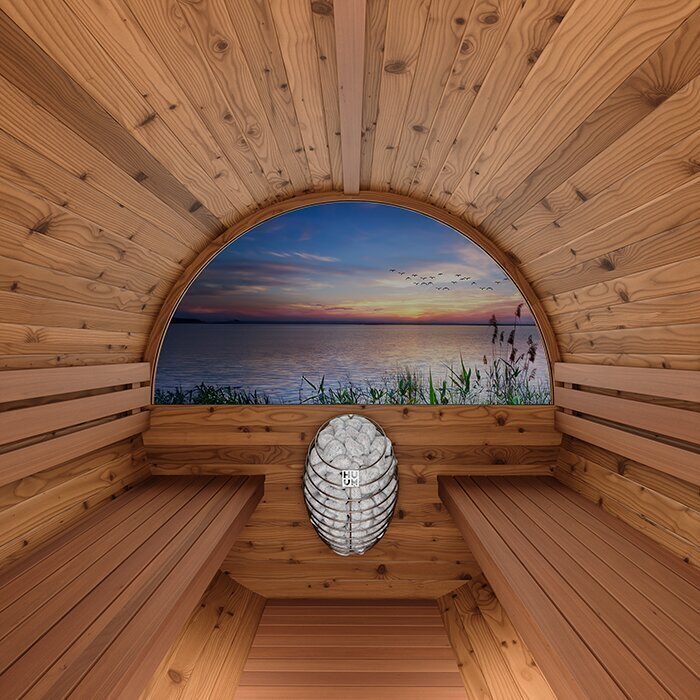 Thermohouten sauna in tonvorm