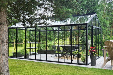 Glas-Gewächshaus kaufen – Bloomcabin Aluminium-Gewächshäuser Deutschland