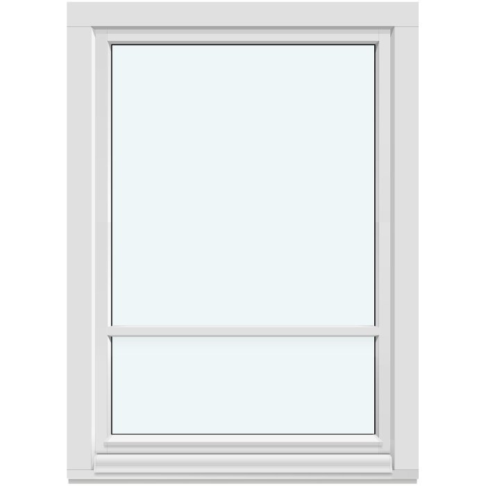Einflügeliges Fenster, nach innen öffnend