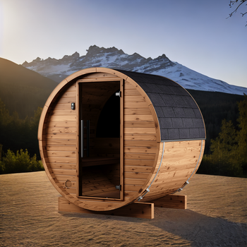 Fasssauna aus Thermoholz HC150