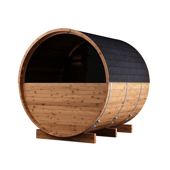 Fasssauna aus Thermoholz