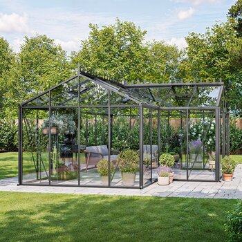 Invernadero orangerie modelo T de aluminio con estilo