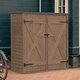 Cobertizo de jardín con puerta doble