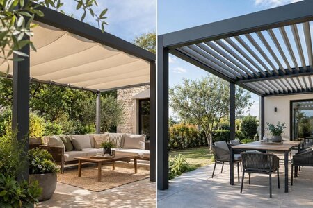 Látková střecha, nebo hliníková lamelová pergola?