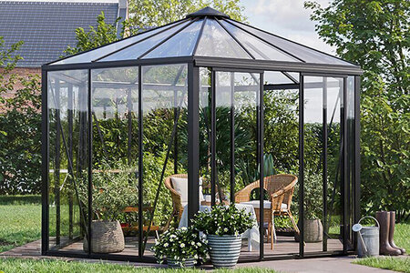 Bloomcabin Hexagon Gewächshaus – Sechseckige Eleganz für deutsche Gärten | Premium Aluminium & ESG-Glas zum besten Preis