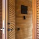 Elegante Sauna mit Terrasse