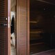 Elegante Sauna mit Terrasse