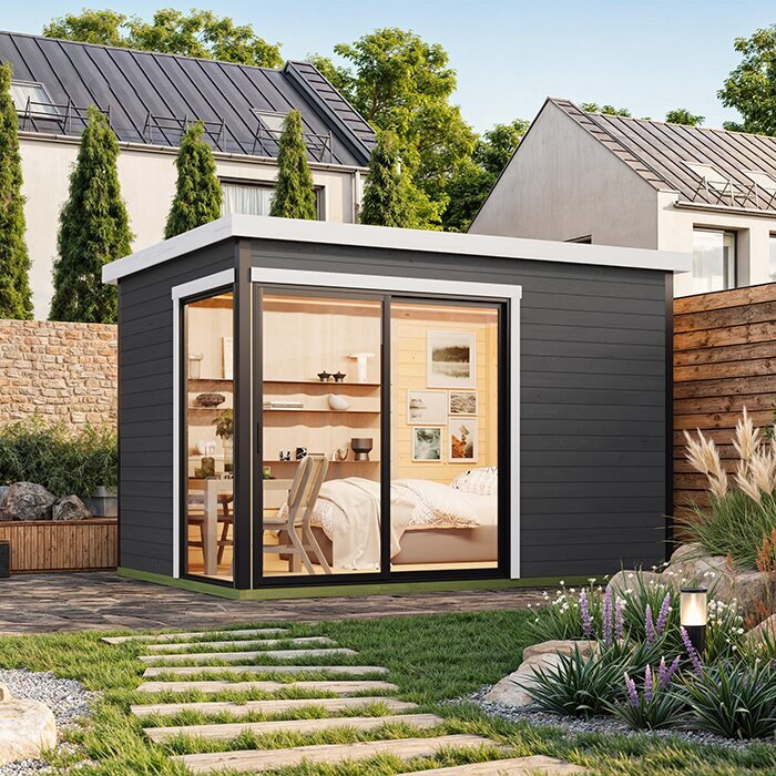 Modano – Modernes Gartenhaus mit flexibler Glasfront und nordischem Design
