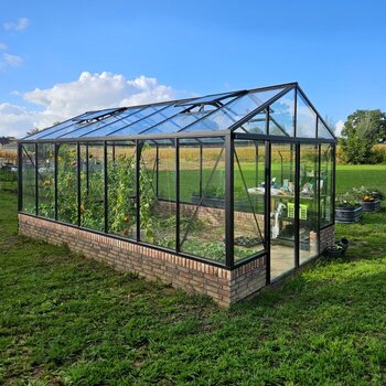 Aluminium - Gewächshaus für die Wandbasis