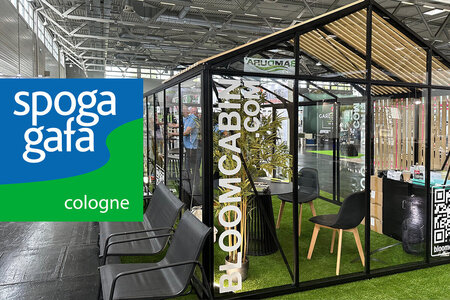 Bloomcabin på spoga+gafa 2025 | Drivhuse i aluminium og bæredygtige haveløsninger