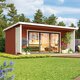 Orello – Caseta de jardín moderna de madera maciza con puertas plegables panorámicas