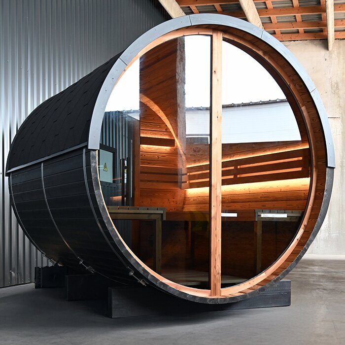 Sauna barril de madera termotratada