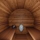 Sauna barril de madera termotratada