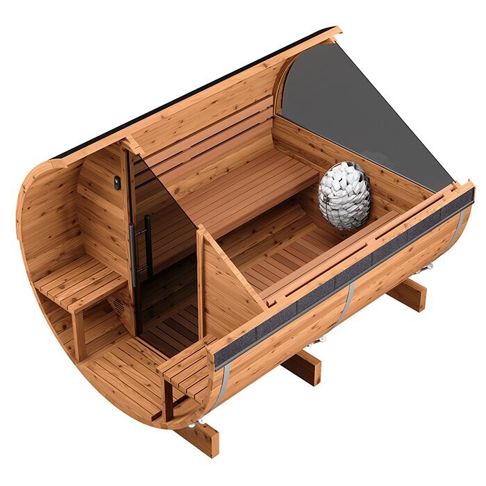 Sauna barril de madera termotratada