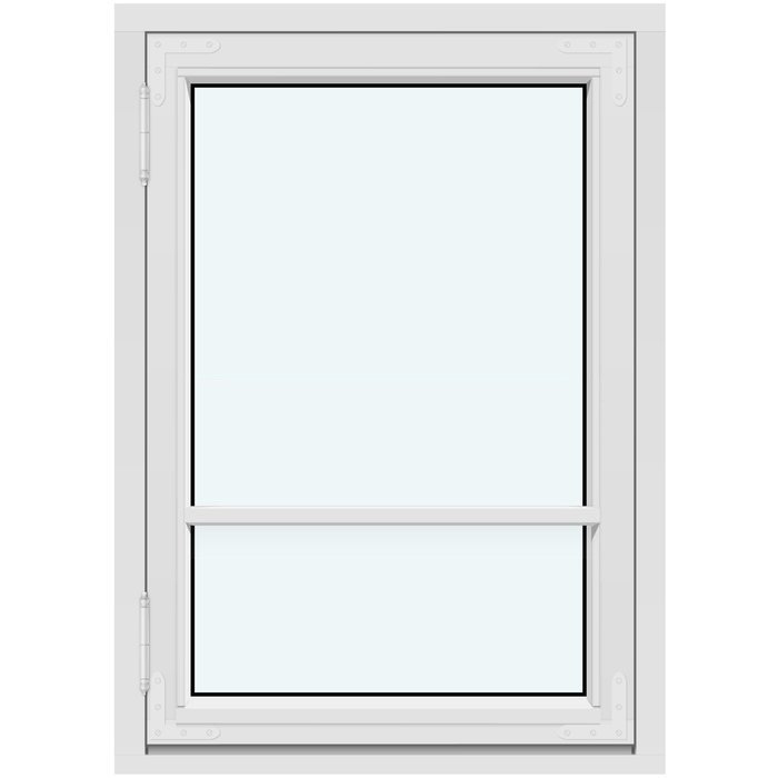 Perinnetyylinen yksipuitteinen ulosaukeava sivusaranoitu ikkuna