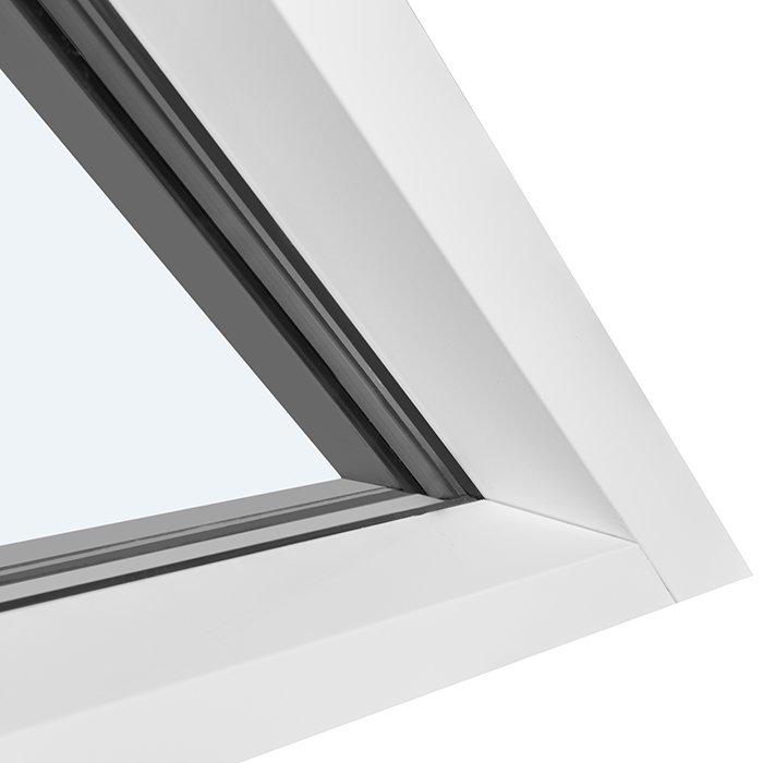 Fenêtre fixe de forme triangulaire