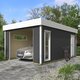 Garage en bois premium – Durable, fonctionnel et au design intemporel