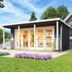 Orello – Maison de jardin moderne en bois avec portes pliantes panoramiques