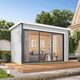 Modano – Maison de jardin moderne en bois avec façade vitrée modulable et design nordique