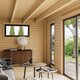 Modano – Maison de jardin moderne en bois avec façade vitrée modulable et design nordique