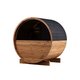 Sauna tonneau en bois thermotraité