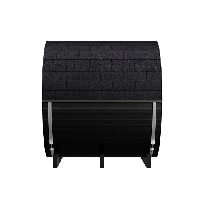 Sauna tonneau en bois thermotraité