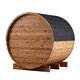 Sauna tonneau en bois thermotraité
