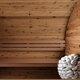 Sauna tonneau en bois thermotraité