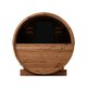 Sauna tonneau en bois thermotraité