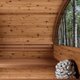 Sauna tonneau en bois thermotraité
