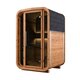 Sauna tonneau en bois thermotraité