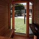Sauna tonneau en bois thermotraité