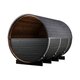 Sauna tonneau en bois thermotraité