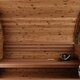 Sauna tonneau en bois thermotraité